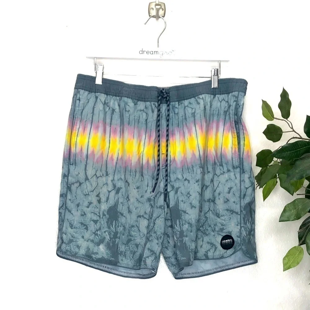 Mens O’Neill Cruzers Tie Dye Swim Trunks